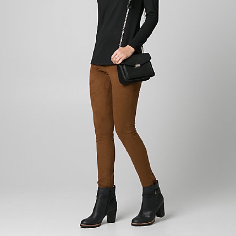 Faux Suede Pants